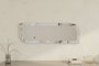 Hanah Home Espejo flotal-e 40x120x2.2 cm Éfeso y Mármol MDF Montaje Pared Ecológico